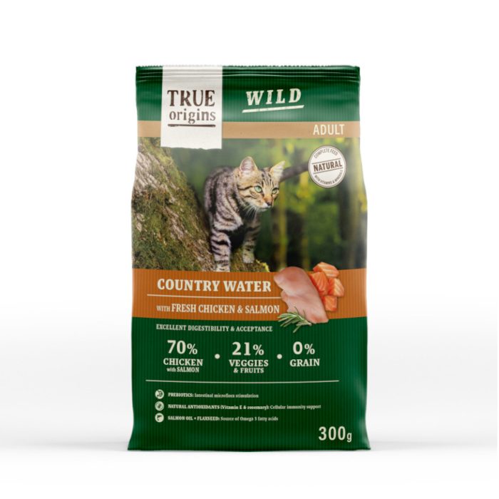 True Origins Wild Adult Country Water Frango e Salmão ração para gatos - Image 2
