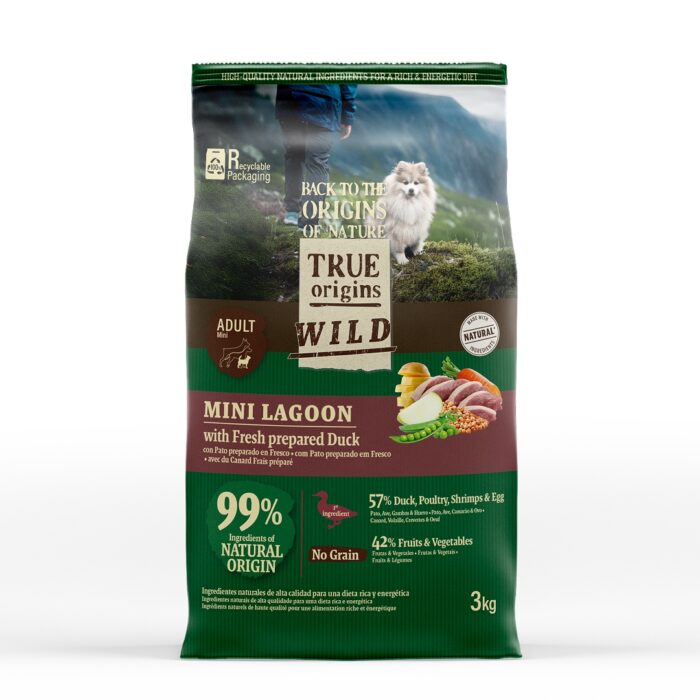 True Origins Wild Mini Lagoon ração de pato para cães